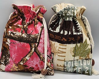 Camping Drawstring Fabric Gift Bag