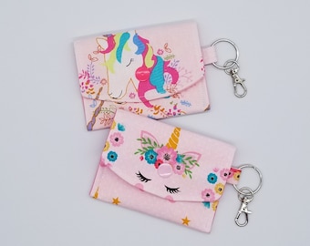 Poream Head Of Paper Unicorn Personalized Retro Leather Cute Classic Floral Coin Purse Clutch Pouch Wallet For Girls And Womens 