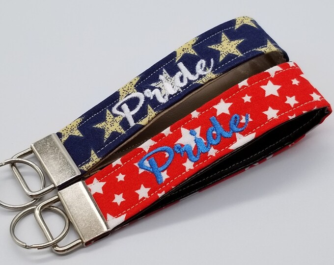 Personalized Wristlet Star Key Fob