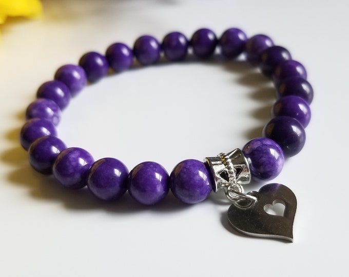Indigo Jade Bracelet