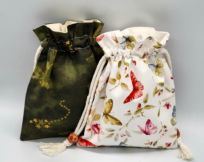 Eagle Butterfly Drawstring Fabric Gift Bag