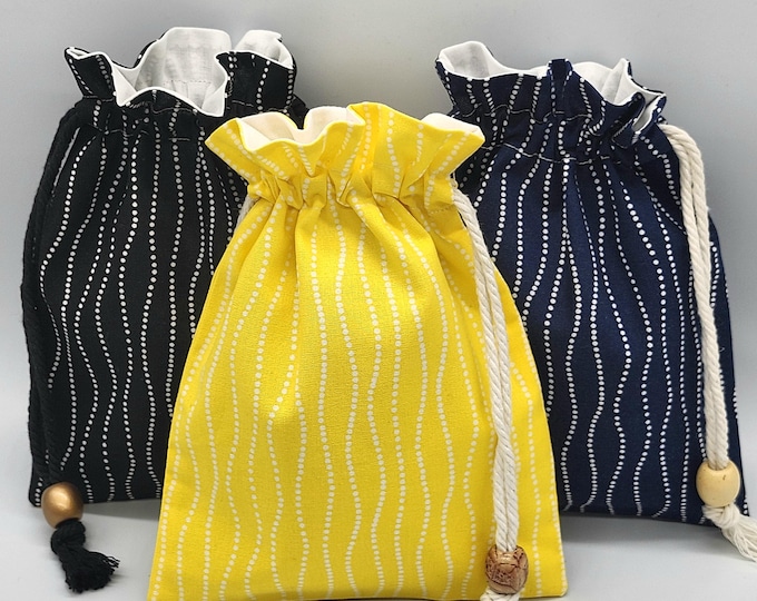 Minimalist Drawstring Fabric Gift Bag