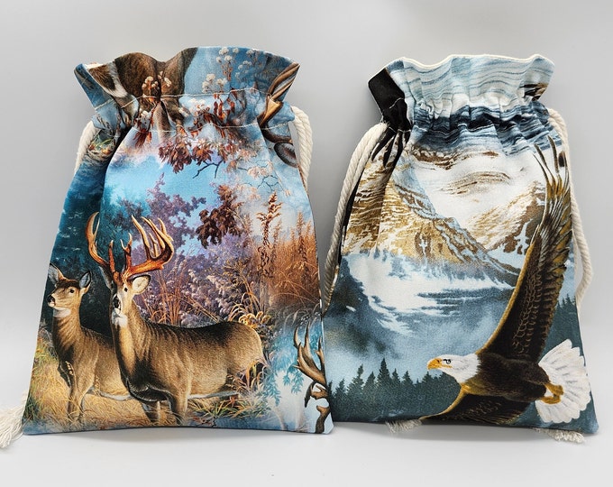 Eagle Deer drawstring bag
