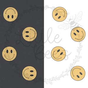 TWO retro smiley seamless files