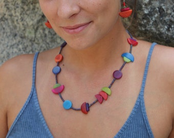 Miro Necklace  - Eco-friendly jewelry,  handmade from the Tagua nut