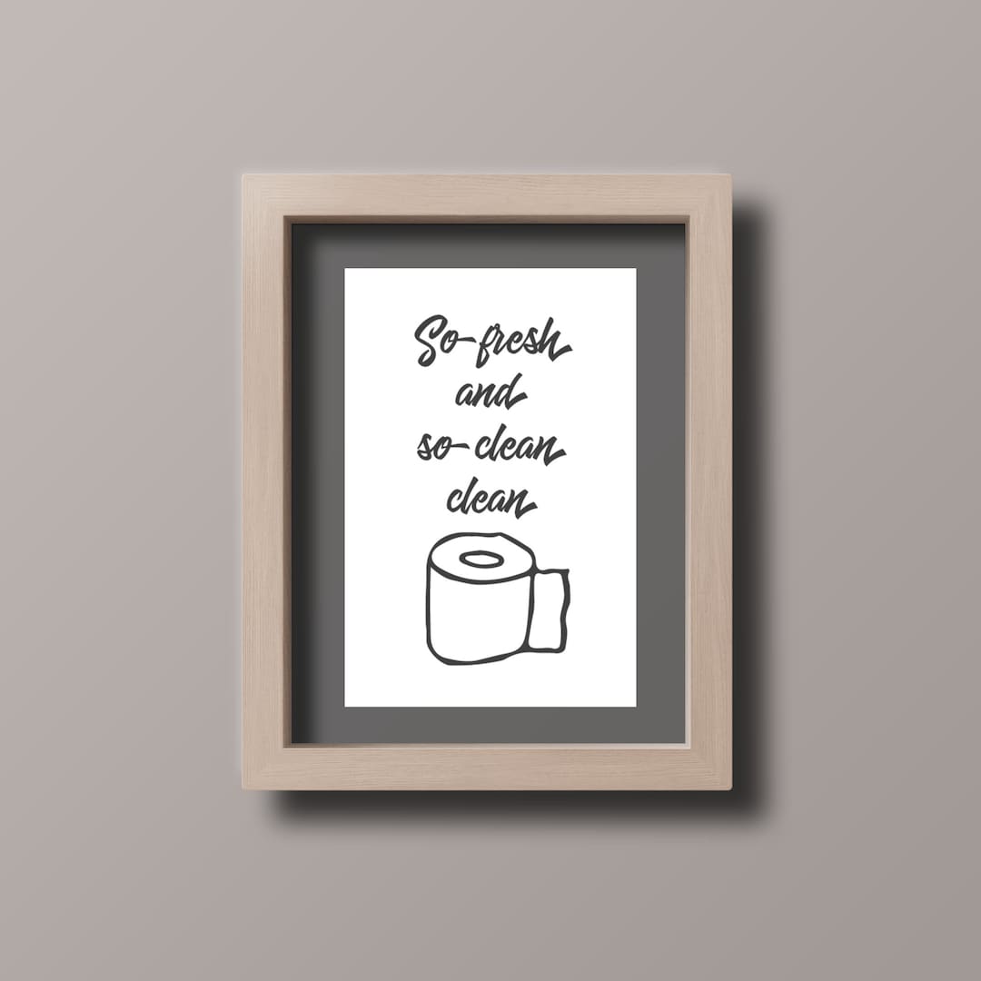 Funny Bathroom Poster Restroom Sign Song Quote Etsy