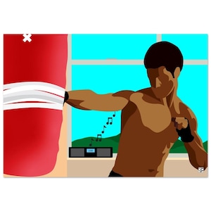 MMA Warrior Art - Metal Print