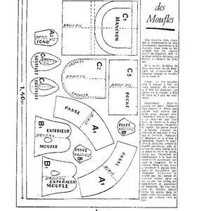 vintage pattern, 1949 women of today: mittens, beguin muff image 2