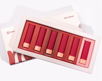 NuView Kosmetik 6pcs red Velvet Mini Lippenstifte Set, kostenloser Inlandsversand!