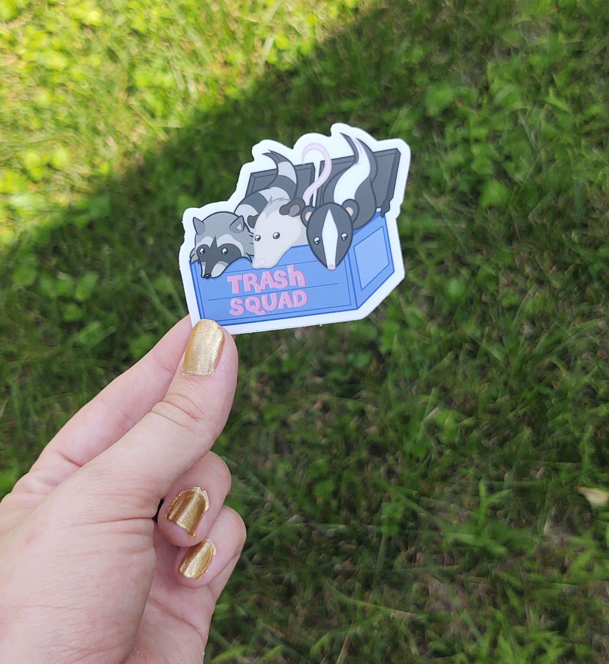 Trash Squad 3x2 Sticker Cute Funny Animal - Etsy