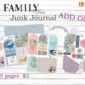 Family Tree Junk Journal ADD ON