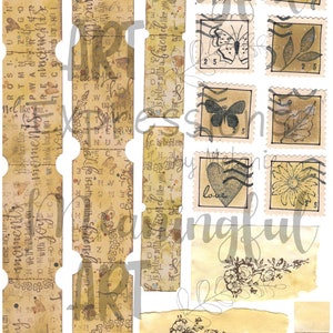 Vintage Vibes Tickets and Stamps