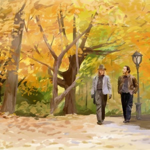 When Harry Met Sally Inspired Painting (7x5&#39;)