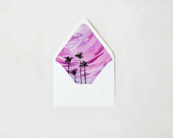 Pink Beach Download & Print Envelope Liner
