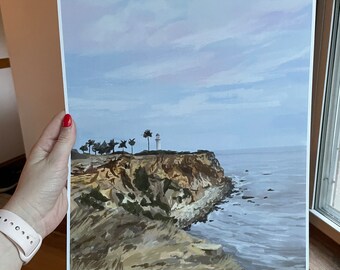 Pointe Vicente Lighthouse Painting