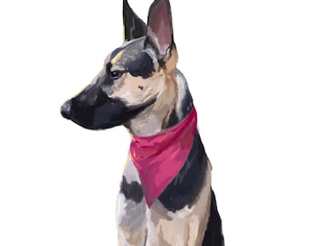 Custom Pet Portrait - Physical Print