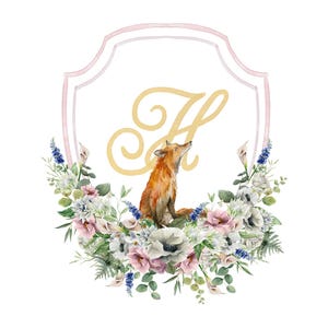 Custom Watercolor Wedding/Family Crest