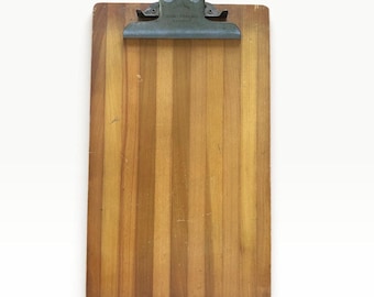 Antique Globe-Wernicke Wooden Clipboard Office Decor