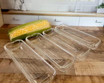 Vintage Corn Cob Cradle Dish Set of 4