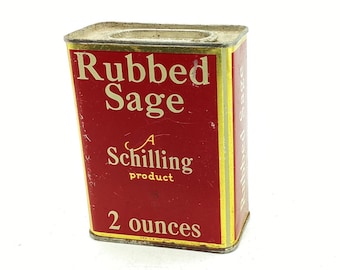 Sage Schillingスパイス缶ティン缶アメリカ製 ヴィンテージ Vintage Spice Tins Schilling Spices Shakers Store Display Craft