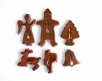 Vintage Aluminum Cookie Cutters * Christmas Shapes