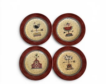 Vintage Salad Dessert Plate Set of 4 *  Sakura “WeatherVane”  by Debbie Mumm