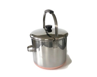 8 Quart Revere Ware Stock Pot with Bail Handle and Lid