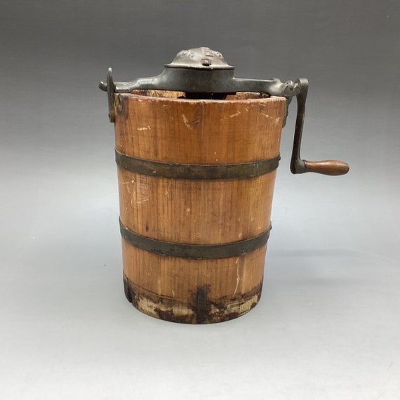 Vintage White Mountain Junior Hand Crank Ice Cream Freezer Salesman Sample Etsy Canada
