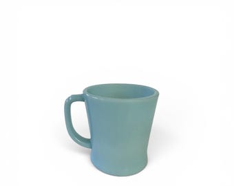 Vintage Fire King D-handle Delphite Blue Mug