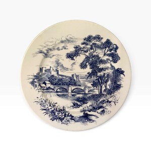 Vintage Wedgewood "Countryside" Dinner Plate * English Transferware
