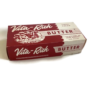 Vintage Dairy Butter Box * Palouse Creamery Package