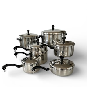 Vintage Farberware 13 Piece Cookware Set * Saucepans, Saucepots, Skillets