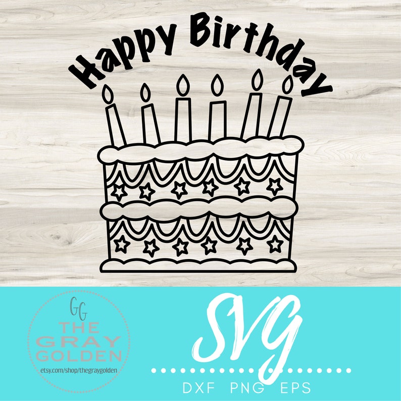 Download Happy Birthday SVG Cut File for Cricut or Silhouette ...