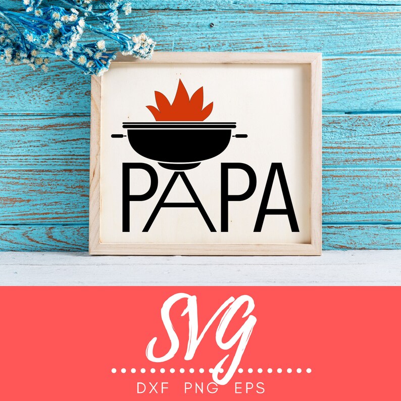 Download Papa SVG Cut File for Cricut or Silhouette Father's Day | Etsy