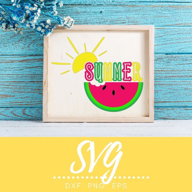 Download Summer SVG for Cricut or Silhouette Cute Watermelon ...