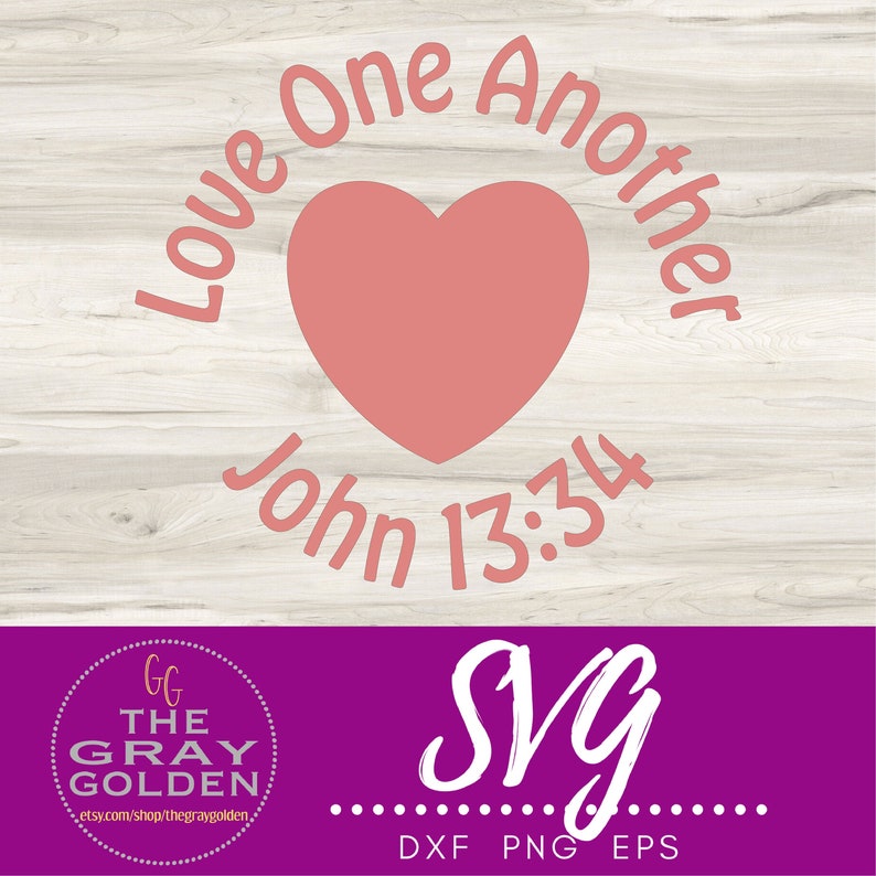 Download Love One Another SVG Cut File for Cricut or Silhouette ...