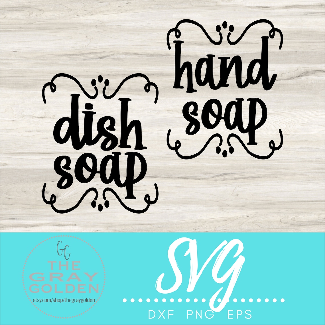BUNDLE Hand Soap and Dish Soap SVG for Cricut or Silhouette | Etsy