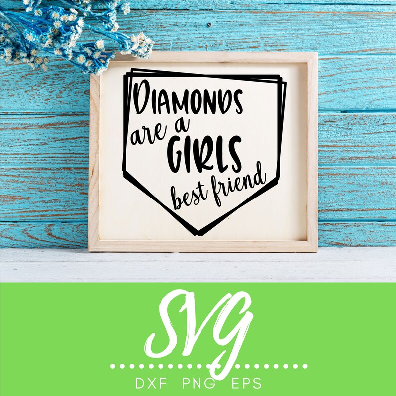 Download Diamonds Are A Girls Best Friend SVG Cut File for Cricut or | Etsy