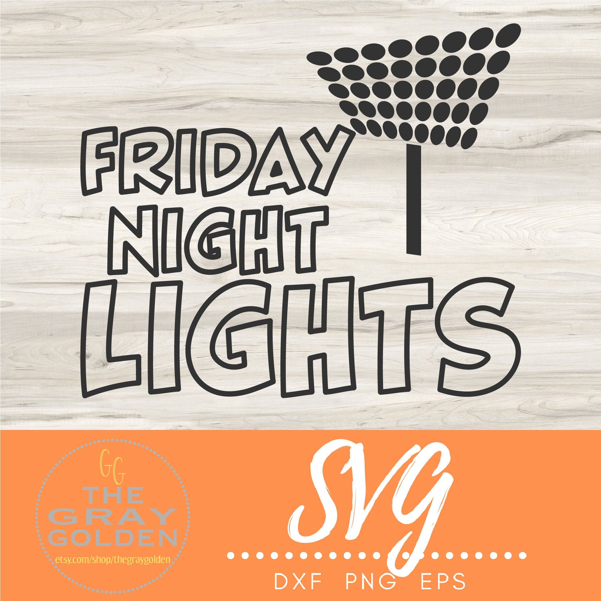 Friday Night Lights SVG Cut File for Cricut Silhouette Cute Etsy