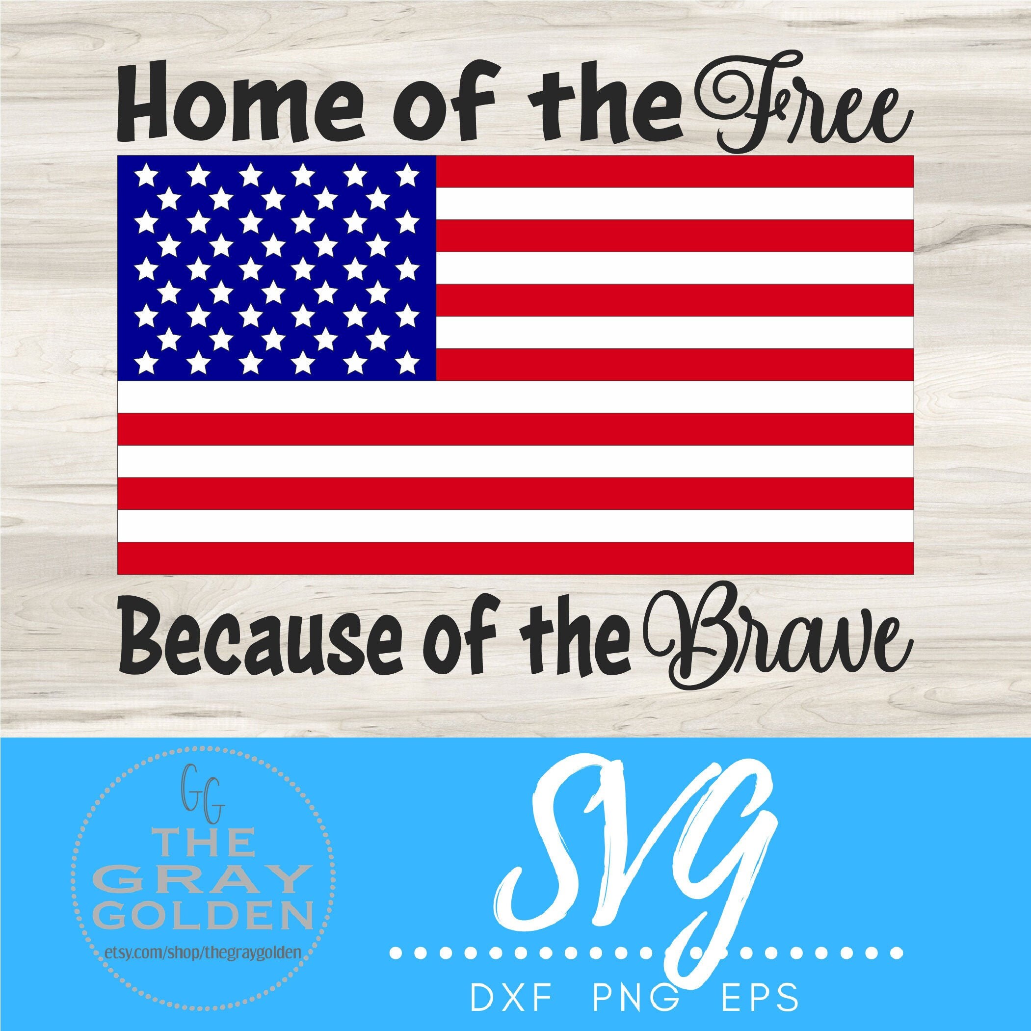 Download Home Of The Free Because Of The Brave Svg American Flag Svg Etsy