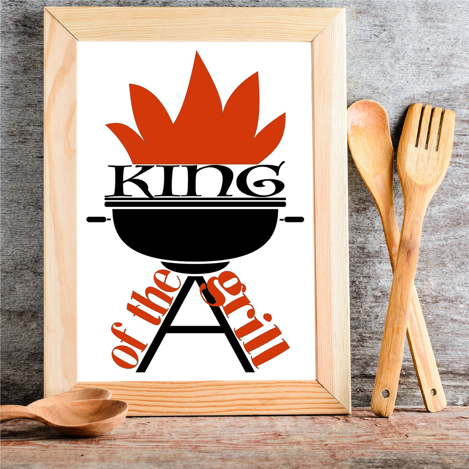 Download King of the Grill SVG Father's Day Svg File for Cricut | Etsy