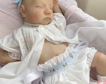 Smocked Bloomers - Diaper Cover - Newborn Pictures - Christening Bloomers - First Pictures