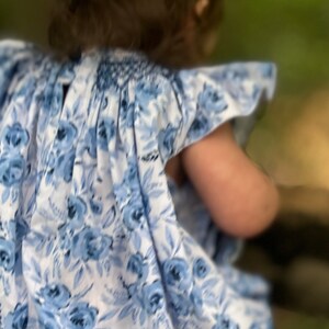 Baby Girl Mermaids Hand Smocked Pima Bishop Bubble main image 0