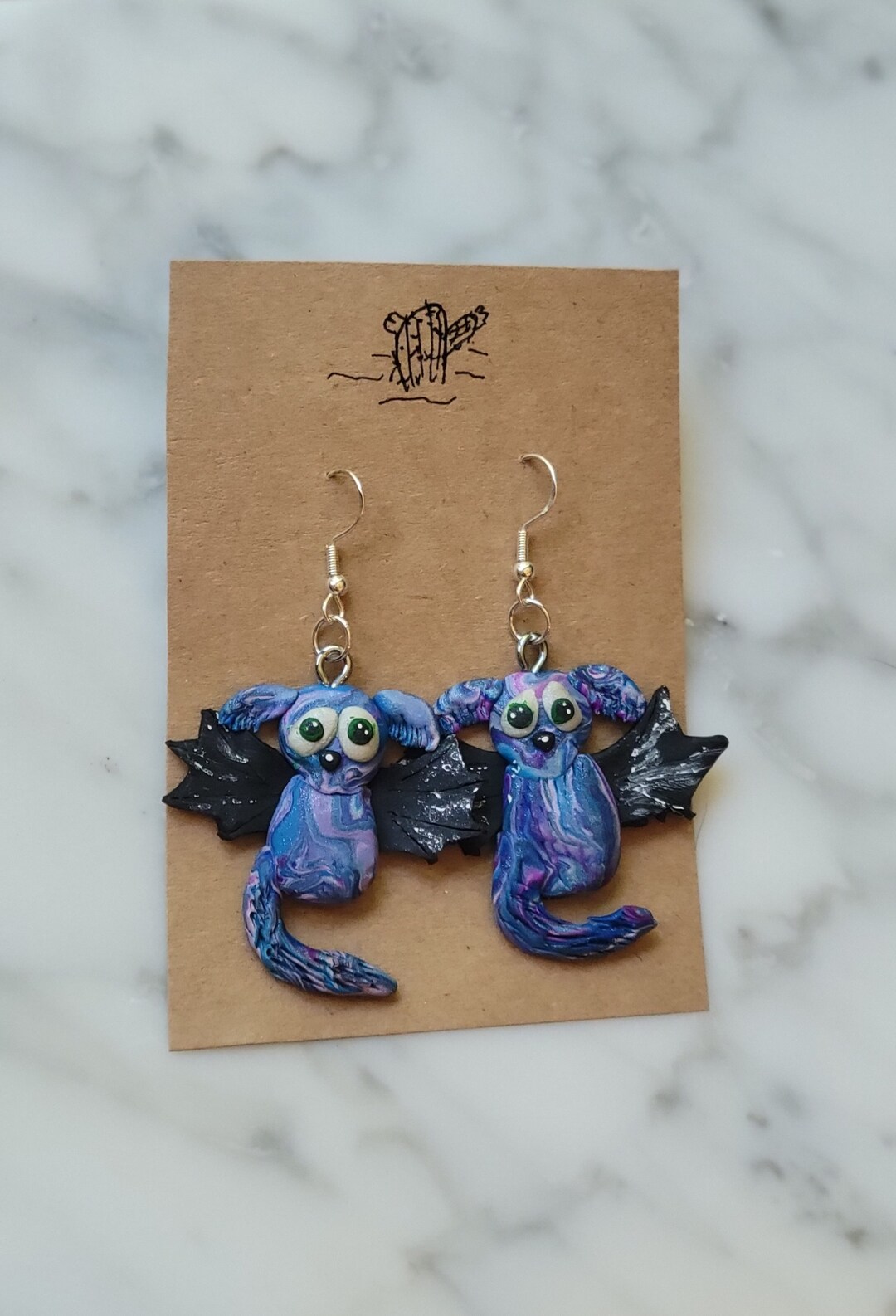 Clay Earrings/ Kotlc Earrings/ Handmade Jewelry/ Iggy Character Etsy