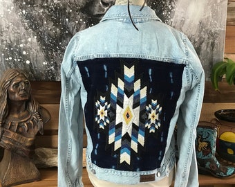 Beaded Denim Jacket - Etsy