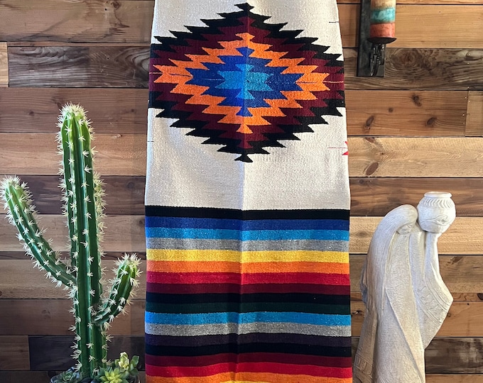 Southwest Hand Woven Throw Blanket Cheyenne