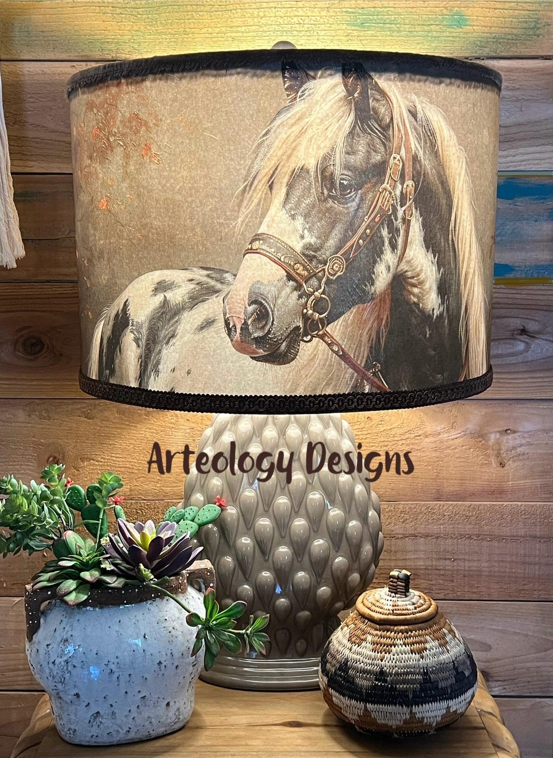 thumbnail image 2 of Sweet Jojo Designs Wild West Cowboy Horse Lamp Shade - Western Theme Nursery Decor 2 of 4