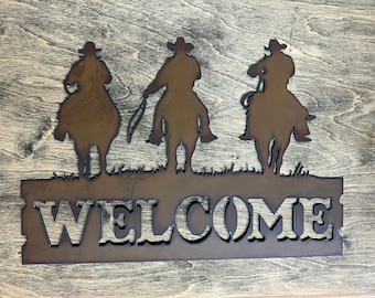 Cowboys Welcome Sign