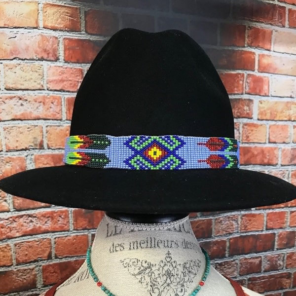 Beaded Hat Band Etsy