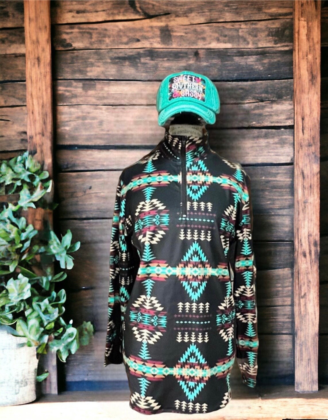 Mens western aztec pullover new arrivals